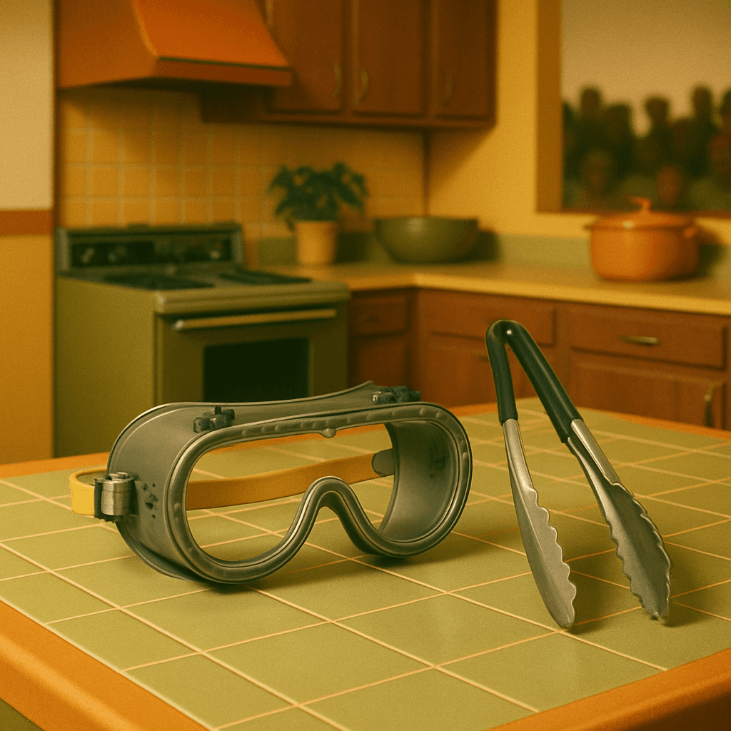 Studio Kitchen Goggles & Tongs Combo